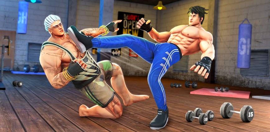 Bodybuilder Gym Fighting Game