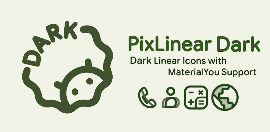 PixLinear Dark Icon Pack
