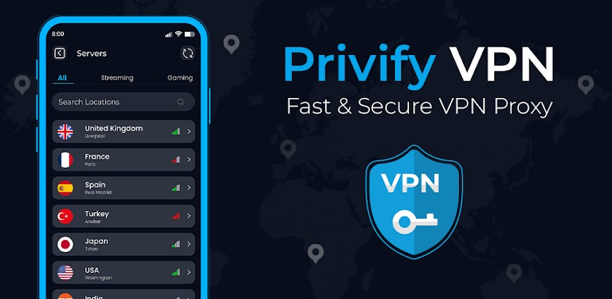 Privify: Fast Secure VPN Proxy