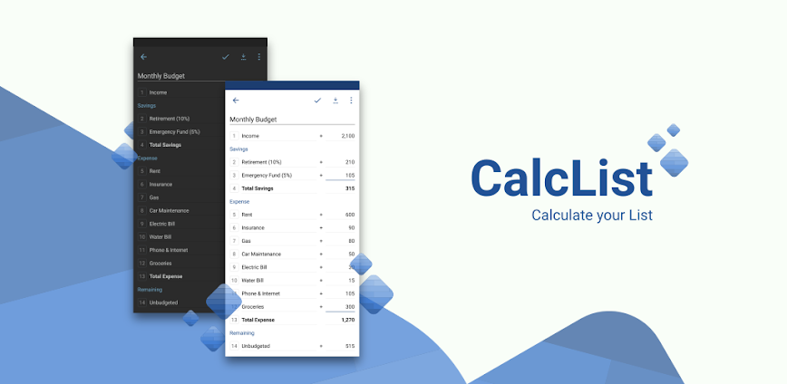 CalcList – Calculate Your List